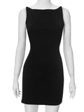 Sleek Wrap Mini Dress